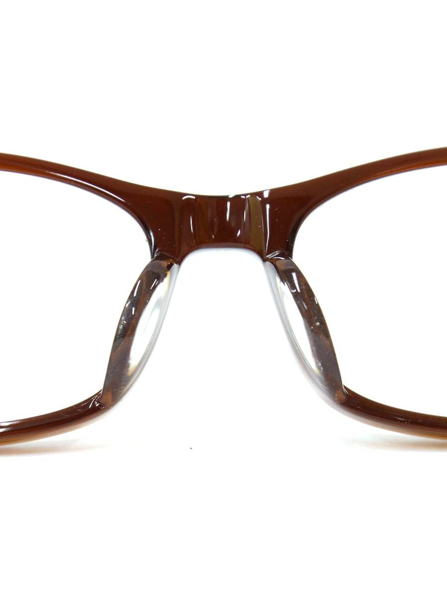 白山眼鏡店 メガネ ブラウン セルフレーム フルリム オーバルシェイプ
