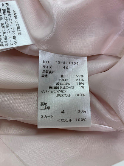 エムズグレイシー フラワーカットジャガードドレス 511304 ワンピース ドレス 40 ピンク 花柄 IT24HWG71LLJ