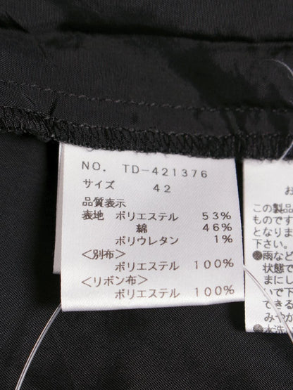 エムズグレイシー 421376 ワンピース 42 ブラック リボン IT33GIMVH8D8
