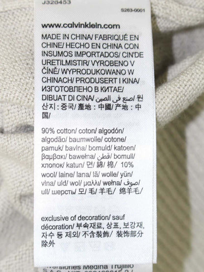 カルバンクラインジーンズ J326453 セーター S ベージュ センターロゴ IT90GSQUNF9W