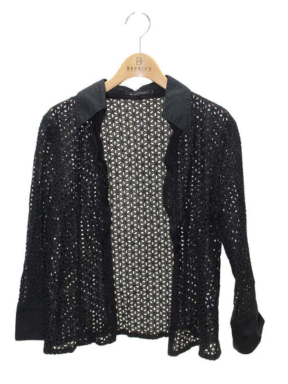 エムズグレイシー 625381 ブラウス 40 ブラック カットワーク IT7OXMYSU2SO