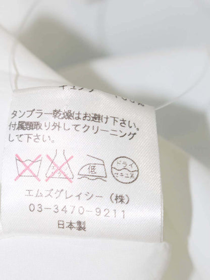 エムズグレイシー 521324 ワンピース 40 スカイブルー アップルモチーフ ITTI2OE0VSIS