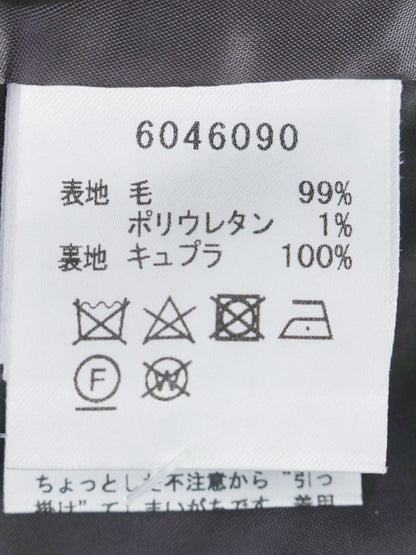 ルネ 6046090 ワンピース 36 グレー フロントジップ ウール混 ITWD3XAH9TZS
