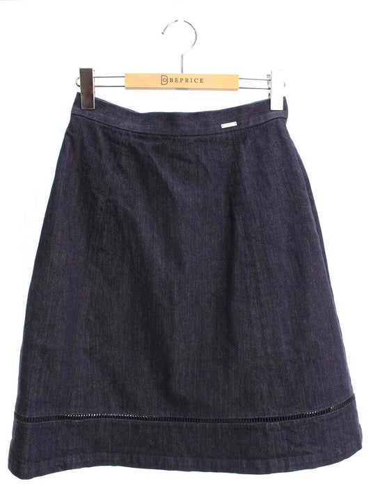 フォクシーニューヨーク Skirt INDIGO 37031 スカート 38 ネイビー ITUXLPN92Y6G