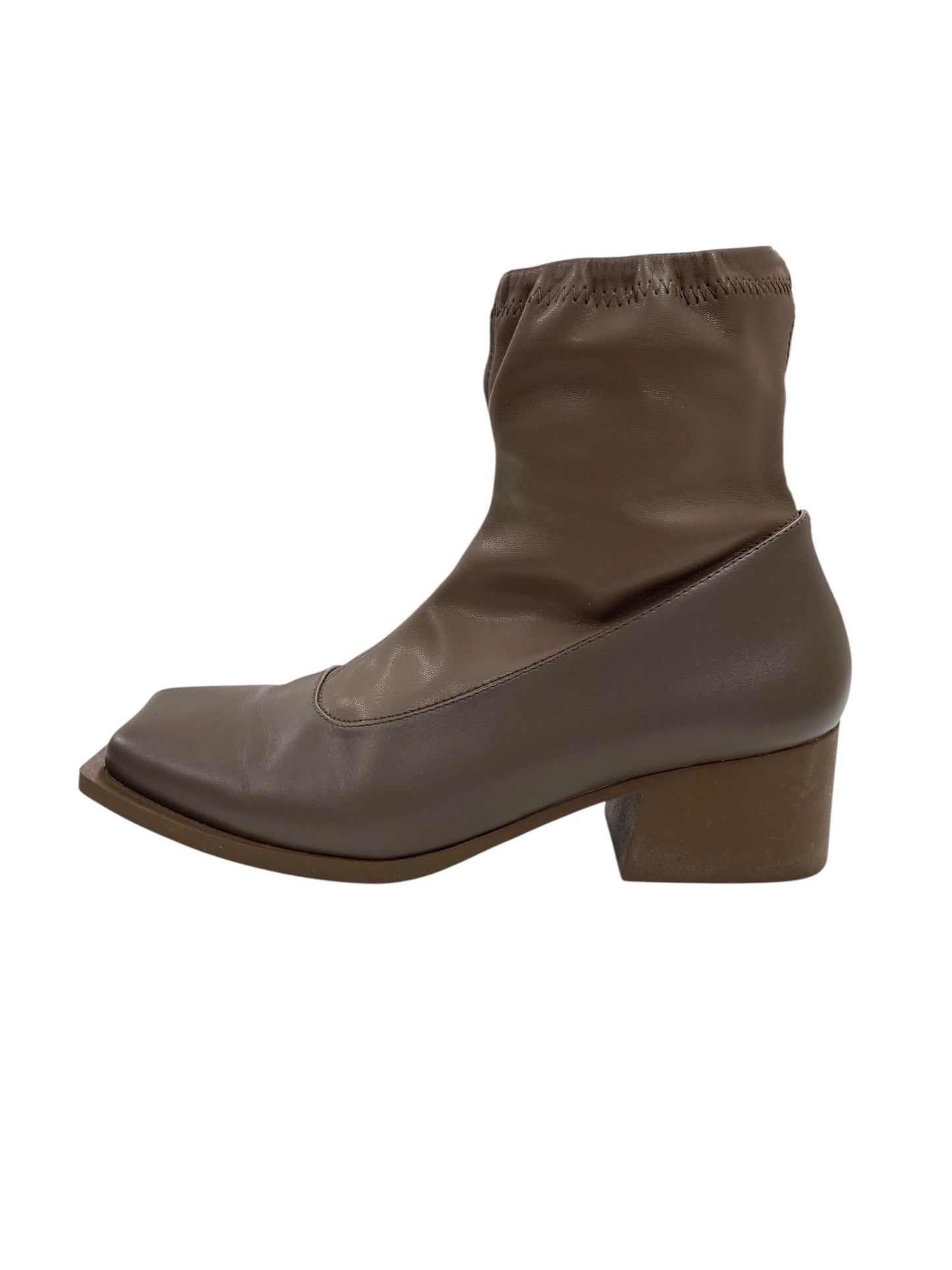 イッセイミヤケ ブーツ 37 ブラウン スクエアトゥ ユナイテッドヌードコラボ ITDK6ZD95Q42 【SALE】