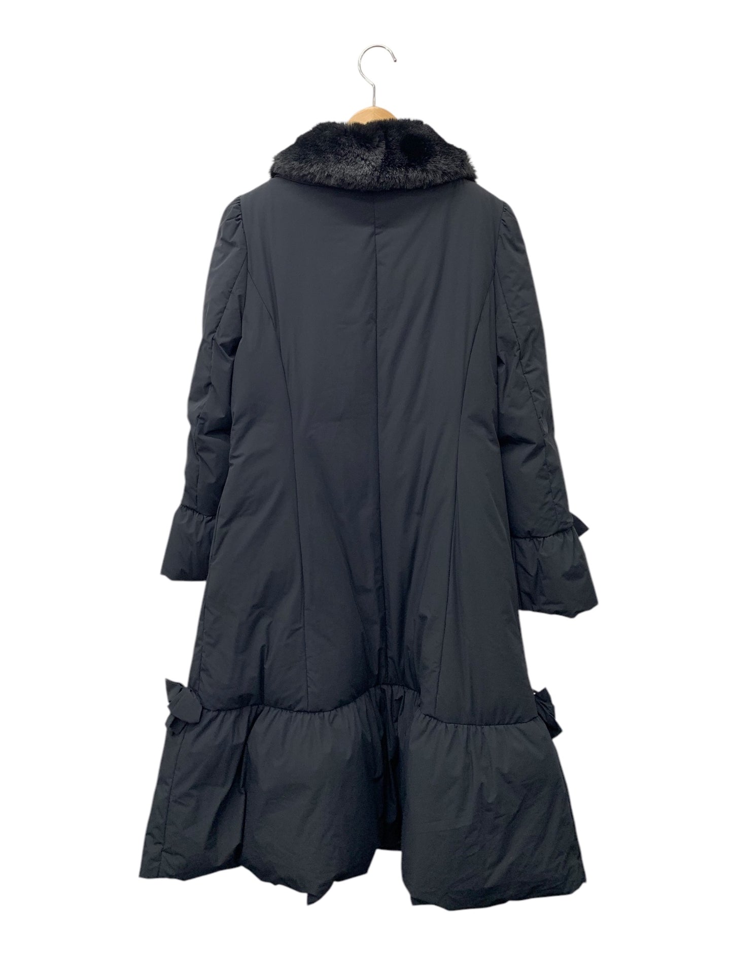 エムズグレイシー ラグジュアリーロングダウンコート 219608 40 ブラック ITUWG80JQGPW