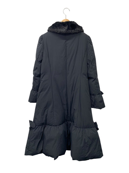 エムズグレイシー ラグジュアリーロングダウンコート 219608 40 ブラック ITUWG80JQGPW