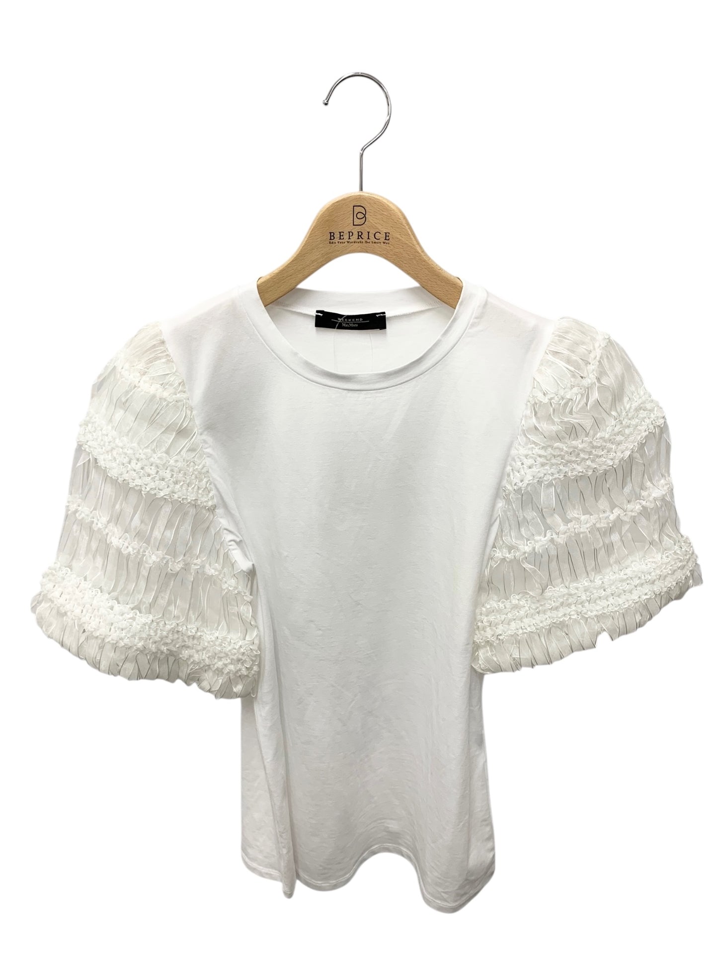 ウィークエンドマックスマーラ 59410101670 Tシャツ ホワイト 袖切替 ITCQRC4NEDAX