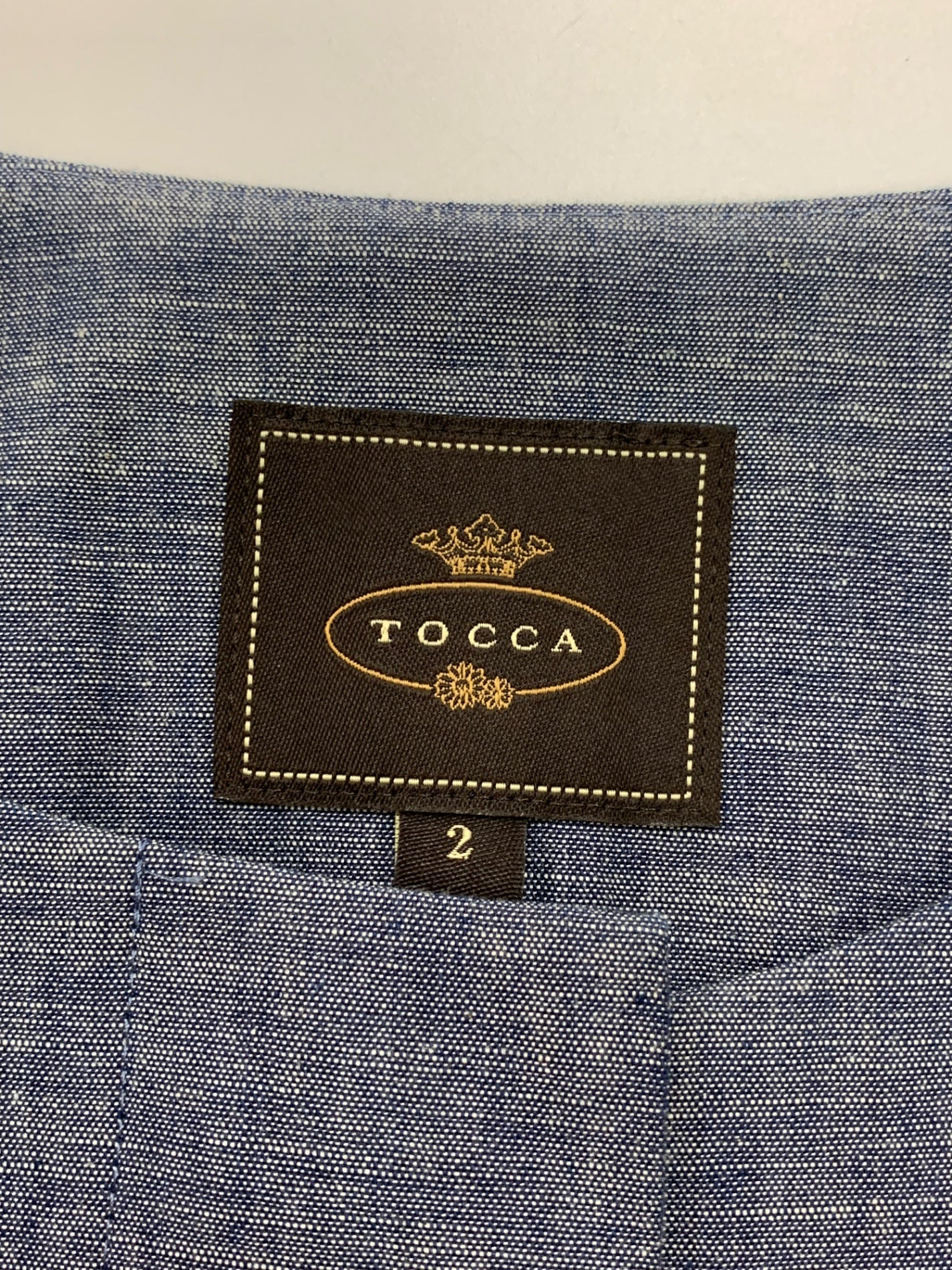 トッカ WOODHAM COAT CMTOIM0300 コート ブルー デニム調 ITDZ7T36KWAK