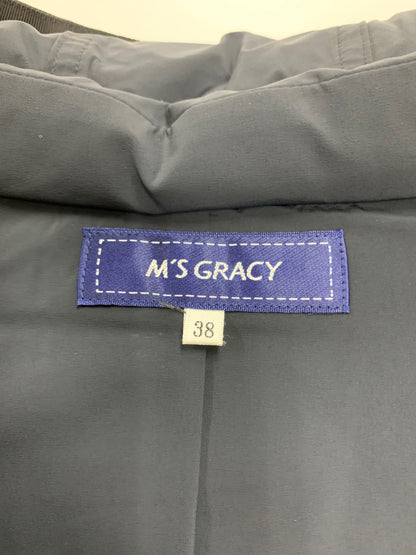 エムズグレイシー Down Short Vest 814504 ダウンショートベスト 38 ネイビー ITAK6VIQ3Y5S