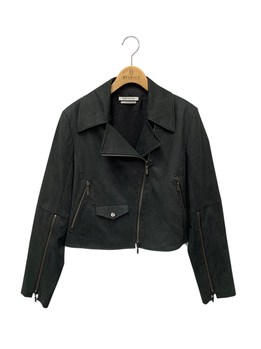 フォクシーニューヨーク collection 40639 ライダースジャケット 38 グレー スエード ブルゾン ITA2GKTK42TE