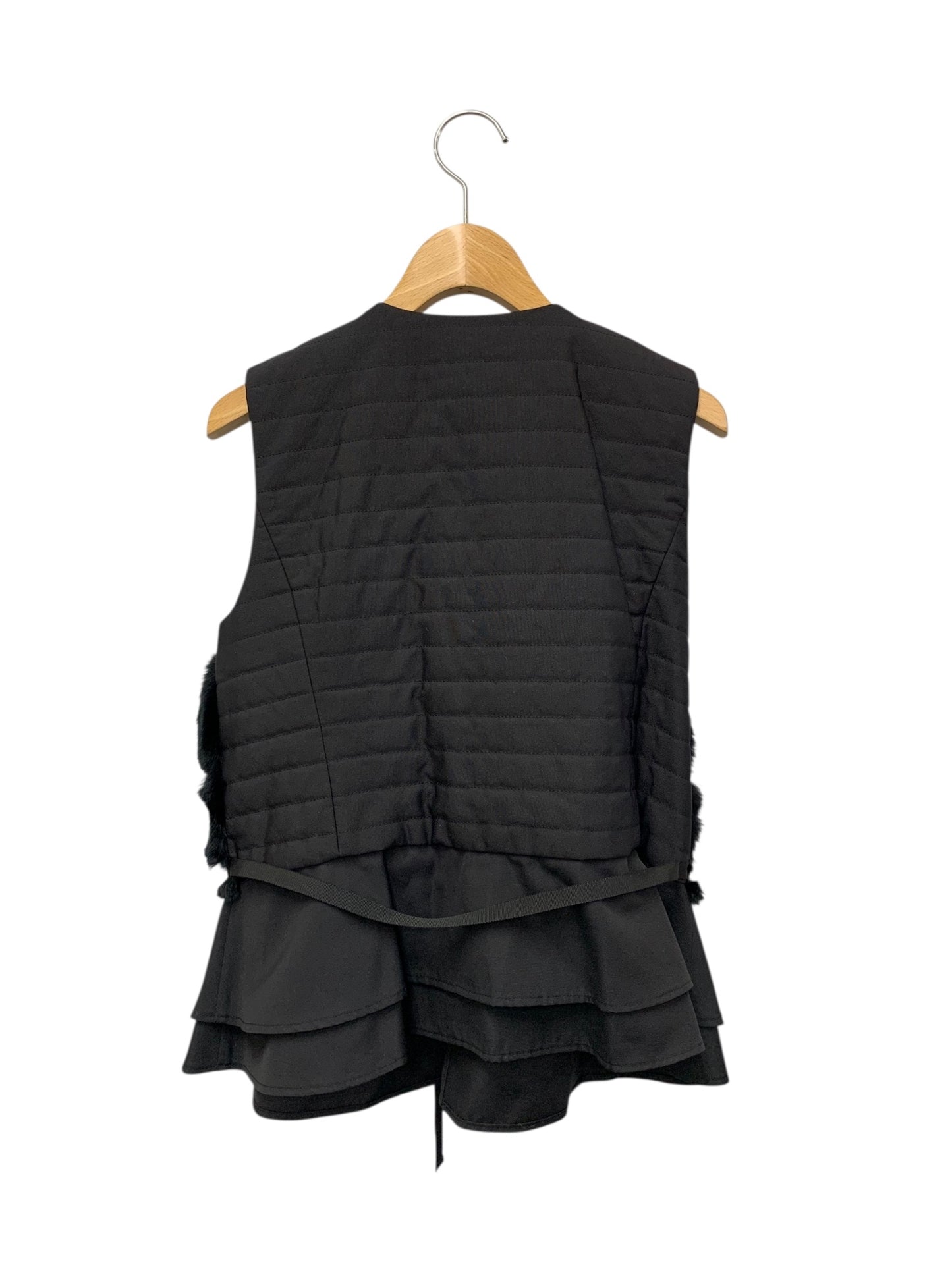 トゥービーシック W5E01-602-09 ベスト 40 ブラック レッキス ラビット ファー ITCY0UYW79TZ