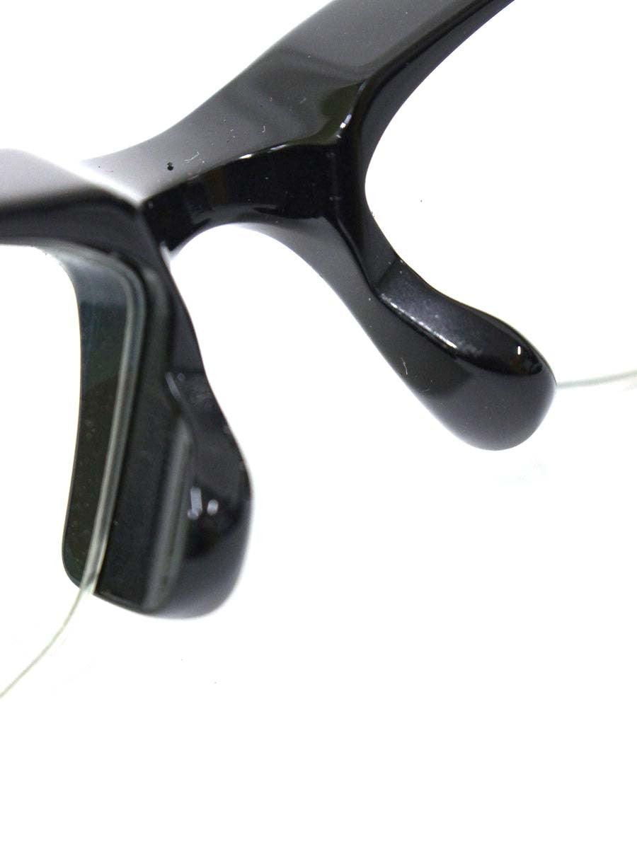 ファクトリー900 FA-208 メガネ ブラック ハーフリム セルフレーム ITI6TBNM75YA