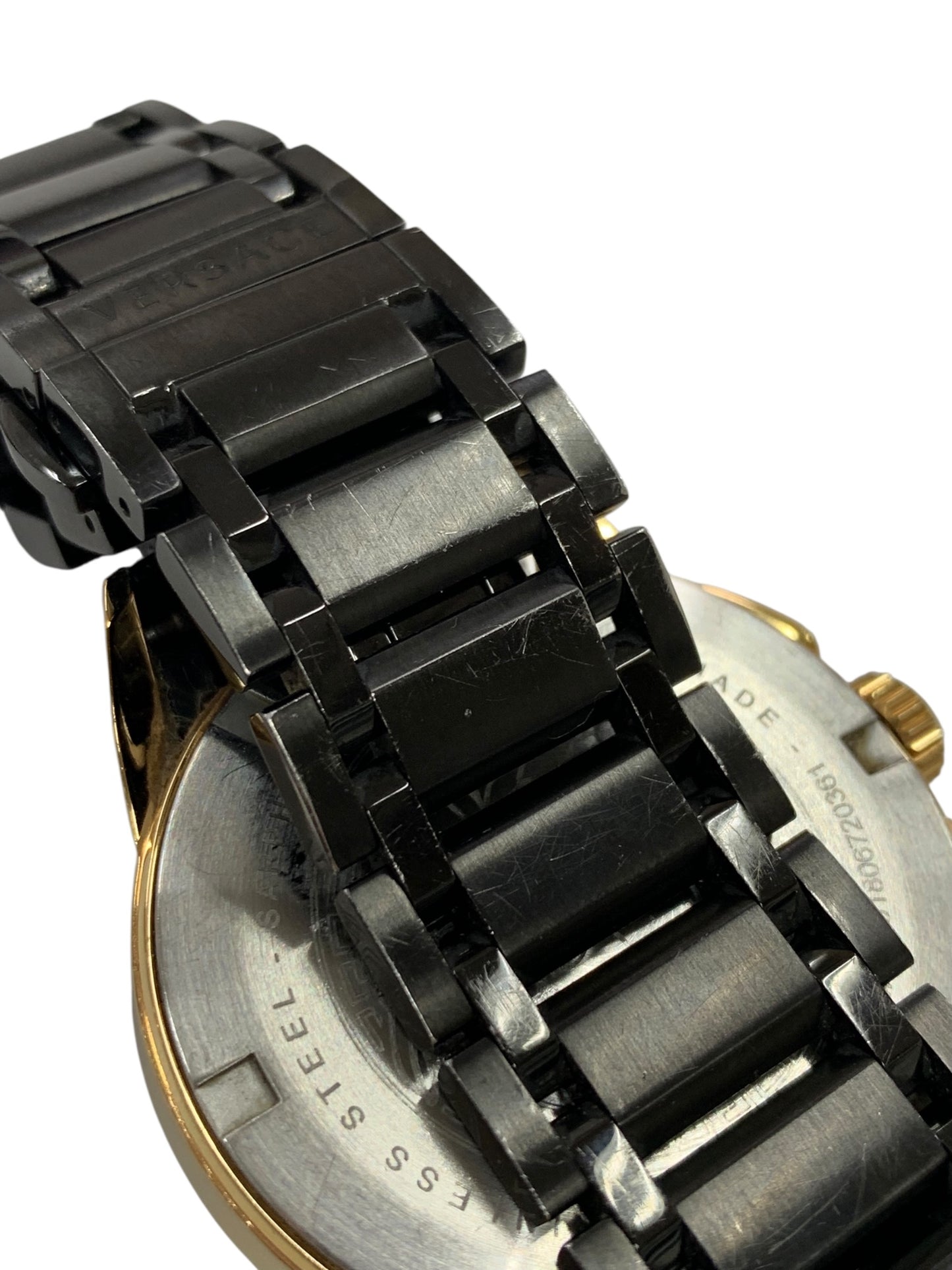 ヴェルサーチェ VEM8 腕時計 ブラック メデューサ クロノグラフ デイト ITD74F2J7KO0