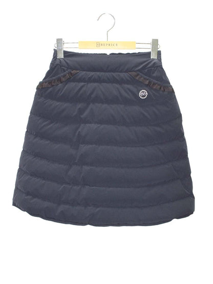 エムズグレイシー Quilting Down Skirt 817512 スカート 36 ネイビー ITB5XOOAQMEW