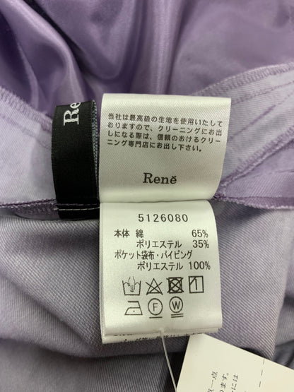 ルネ 5126080 ワンピース 34 パープル フリル ITCCRI90RPPO