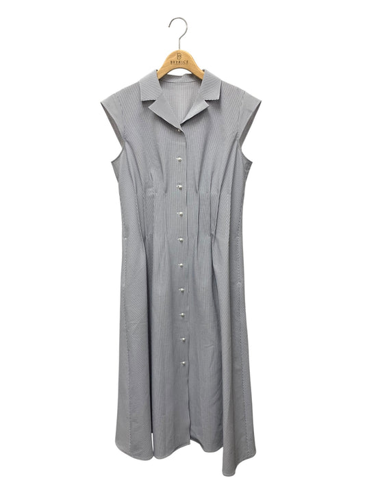 ルネ 5526080 ワンピース 38 ブルー フロントボタン ストライプ ITTIW52T0SPM