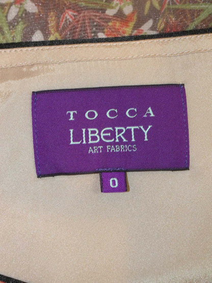 トッカ LIBERTY ART FABRICS OPTOGW0375 ワンピース 0 ブラウン フラワーモチーフ ITCV4ZT8WMM0