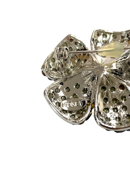 フォクシーブティック Fleur 26645 ブローチ ブルー ラインストーン ITVQFZYOU6I6