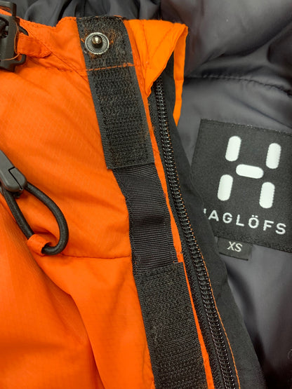 ホグロフス ダウンジャケット XS オレンジ フーディ IT3RTN9XCKO4