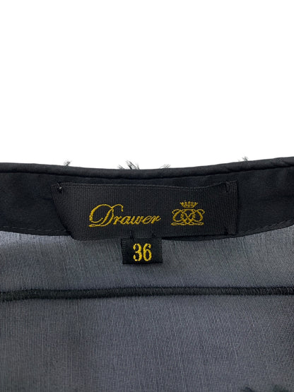 ドゥロワー 6522-299-0930 シアージャケット 36 ネイビー シルク IT1NSZ799I9C