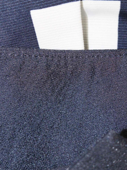 エムズグレイシー 327112 スカート 36 ネイビー チェック柄 ベルトモチーフ ITBG3WWHSXXQ