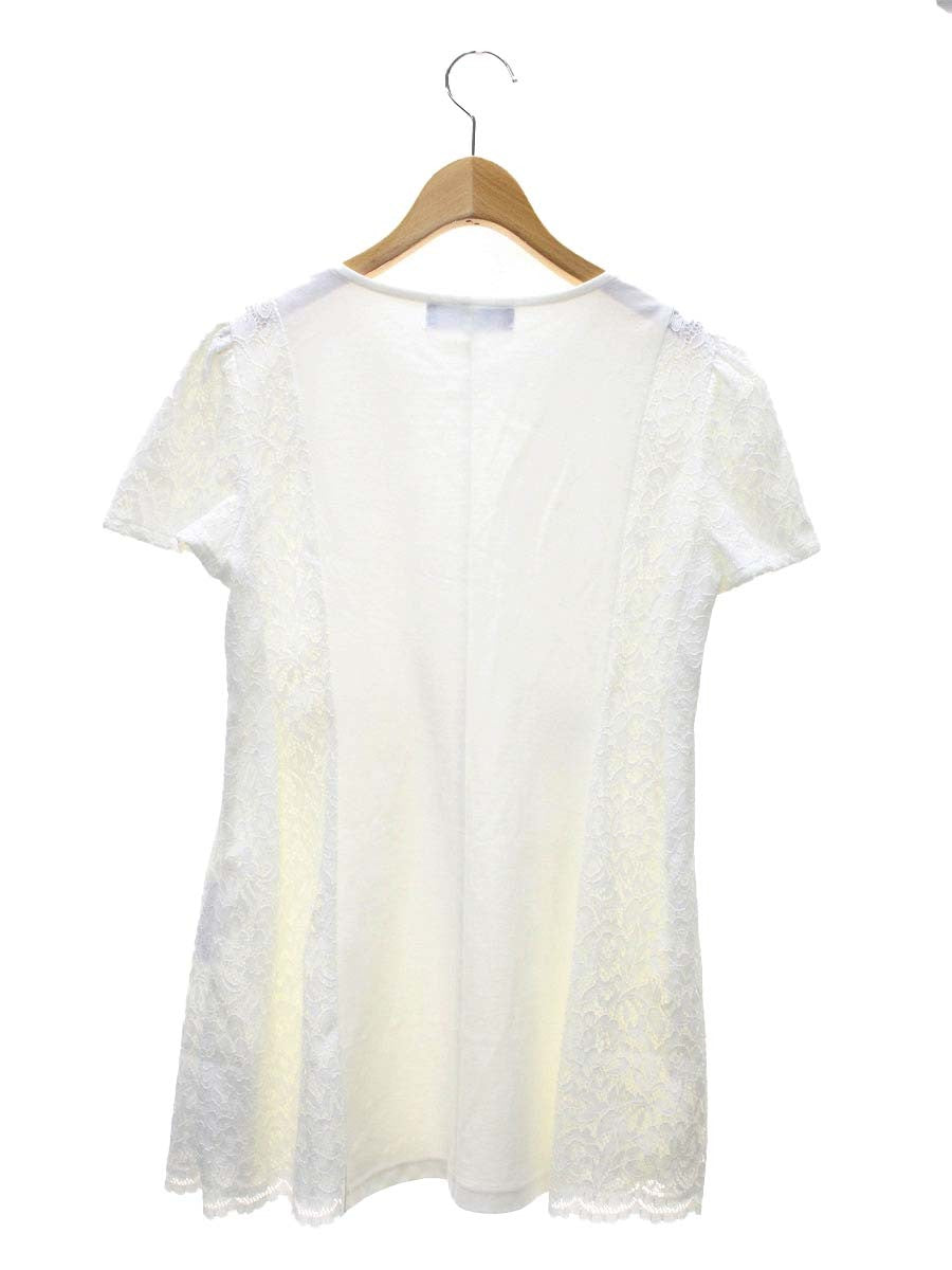 ✨現行タグ✨【エムズグレイシー】ノースリーブワンピース　レース　38 ホワイト ✨現行タグ✨【エムズグレイシー】ノースリーブワンピース