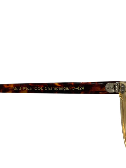 レスカルネティエ TD-424 サングラス ブラウン セルフレーム フルリム ボストン IT2OUD5YJXEO
