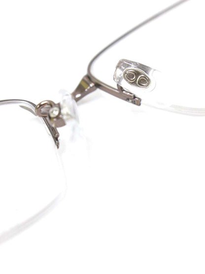 ラインアートシャルマン XL1846 眼鏡 メガネ ガンメタル ブラウン メタルフレーム ハーフリム スクエア IT8L74PE0U8S 【SALE】