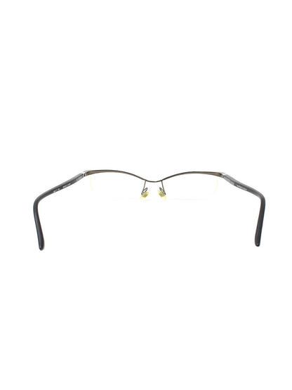 スタルクアイズ SH0001J 0300M メガネ ブラック/ガンメタマット コンビフレーム ハーフリム スクエアシェイプ ITNJZHNZIDXW