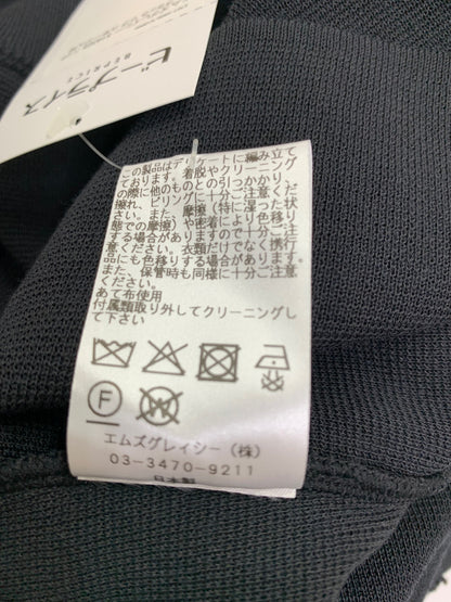 エムズグレイシー 518325 ニット 40 ブラック リブ コサージュ付き IT3LZVN8NX0K