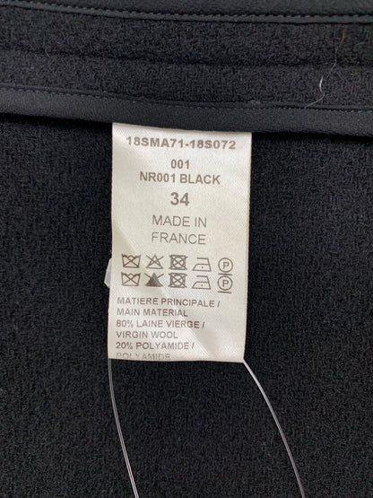 クロエ 18SMA71 ポンチョ 34 ブラック アシンメトリー ハイネック ITGY7ORP1O9V