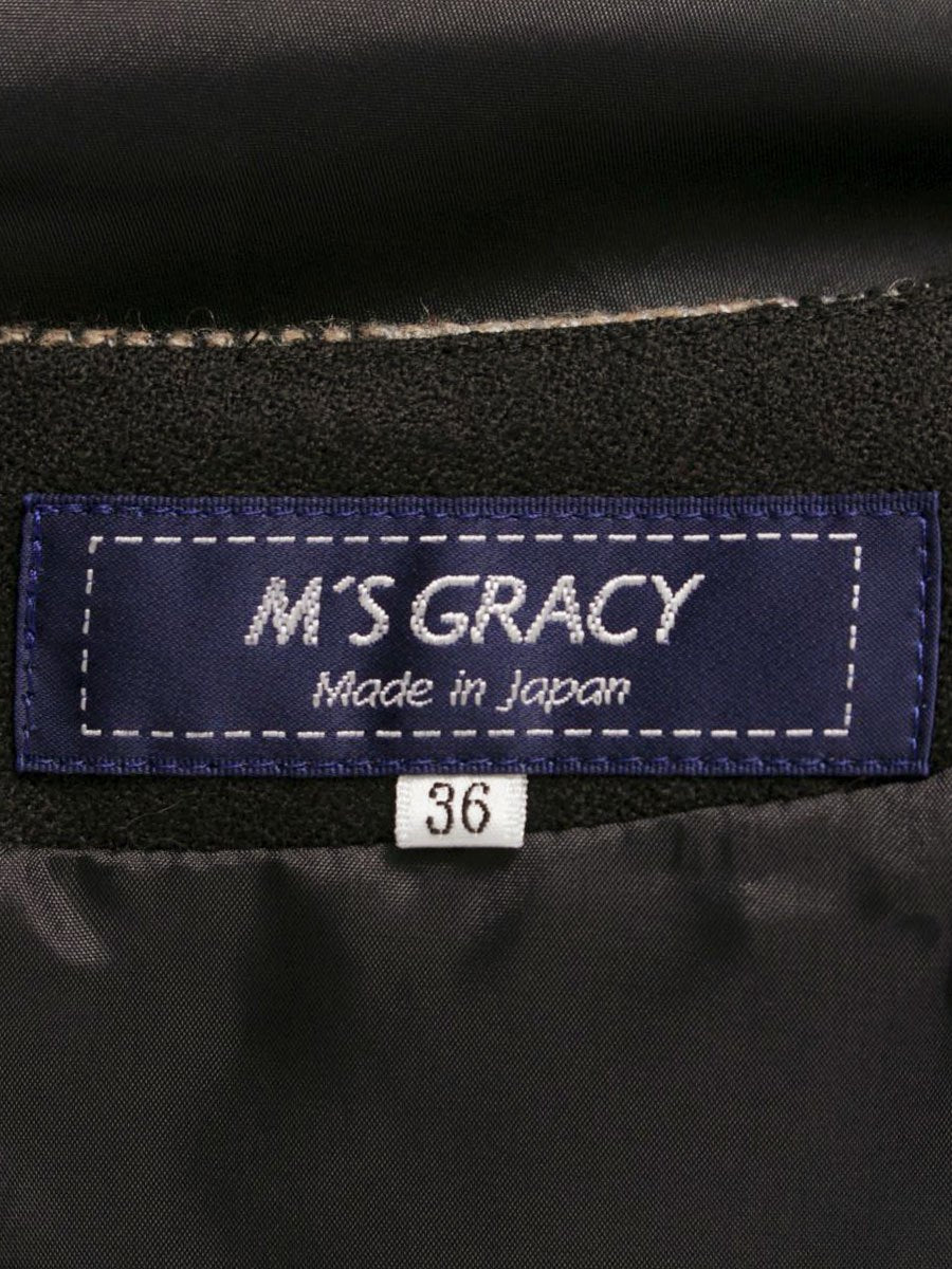 エムズグレイシー 211701 ワンピース 36 ブラウン クラシカルチェックジャンパースカート IT10ONUNP404