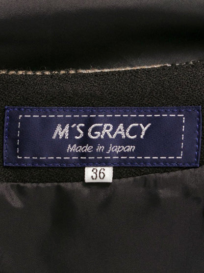 エムズグレイシー 211701 ワンピース 36 ブラウン クラシカルチェックジャンパースカート IT10ONUNP404