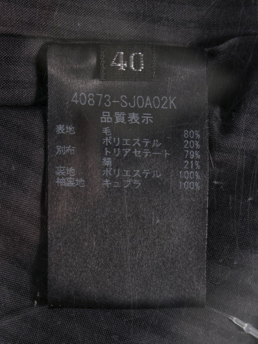 フォクシーブティック 40873 ジャケット 38 ブラック サテン ラインストーン ボタン ITFI30ZSVAU4 【SALE】