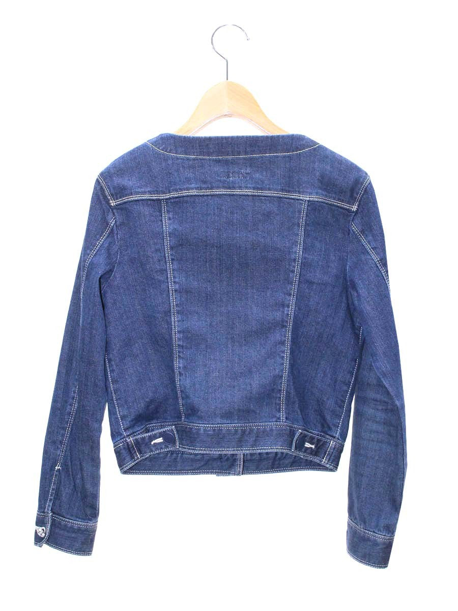 トッカ 洗える！SPICE デニム ジャケット JKTOYS0160 0 ネイビー ノーカラー ITGQSQCBEMRQ