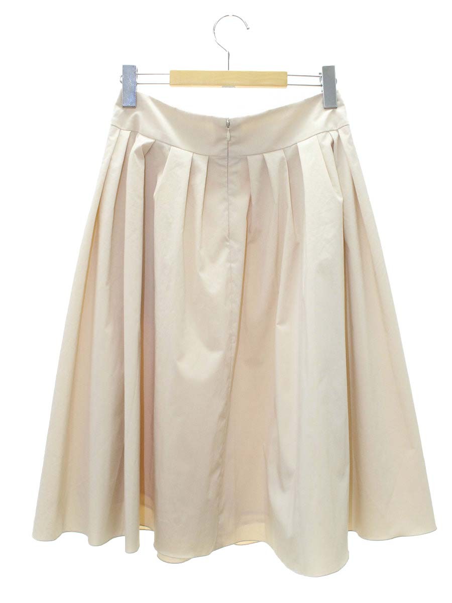 エムズグレイシー 217101 スカート 40 ベージュ フレア IT5KDSJUJUXW