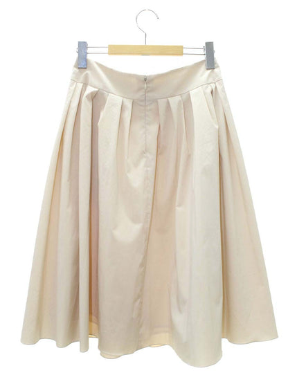 エムズグレイシー 217101 スカート 40 ベージュ フレア IT5KDSJUJUXW