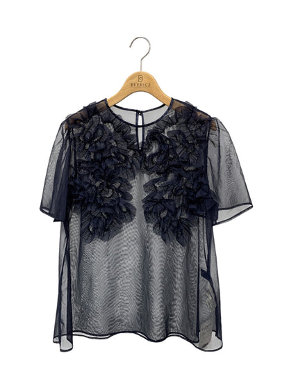 エムズグレイシー 415347 トップス 40 ネイビー IT96UGP6VNCG