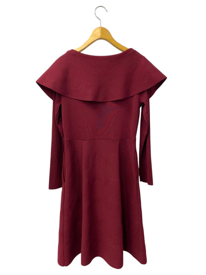 トゥービーシック W5F01-605-39  ワンピース 40 ワインレッド ニット フロントジッパー ITQBF62LCMZY