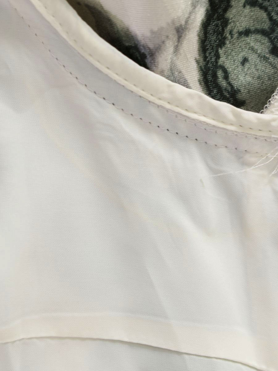 エムズグレイシー 011108 ワンピース 40 ホワイト フラワーモチーフ ITFS7MNMA7G2