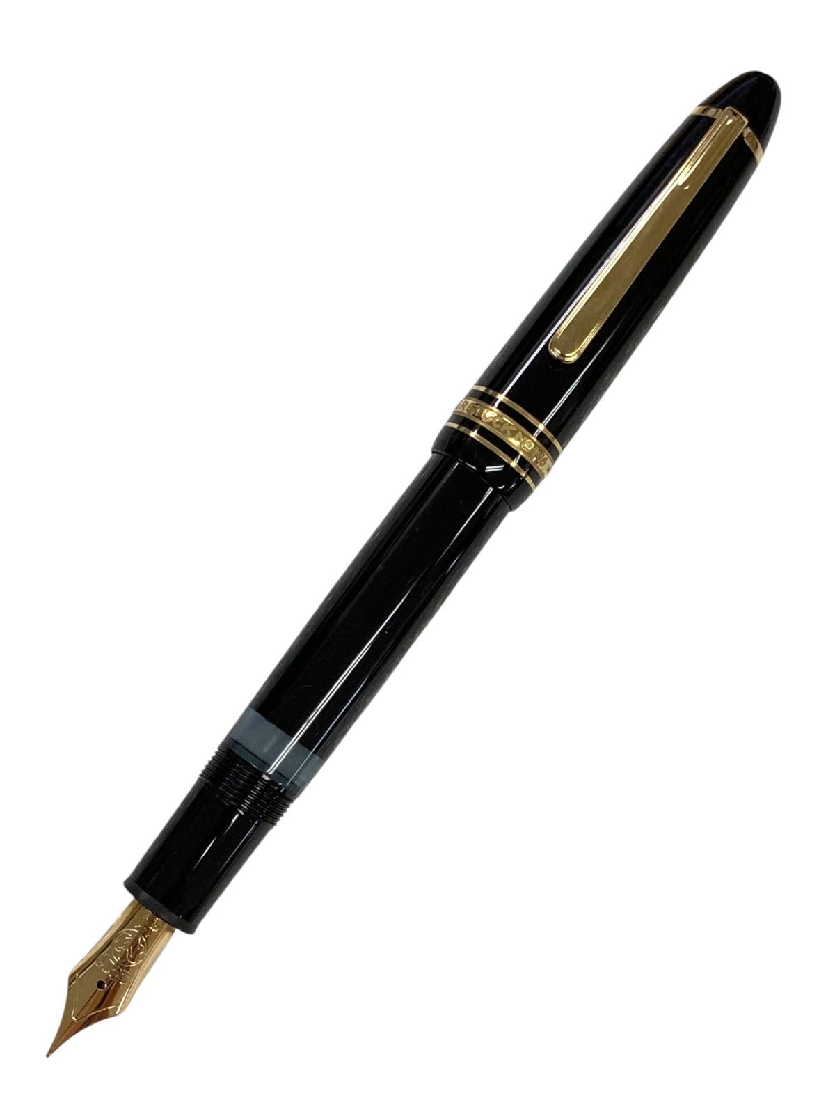 モンブラン 万年筆 旧マイスターシュテュック146 ブラック F 14K IT98D3L9UTD7
