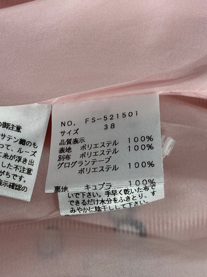 エムズグレイシー 521501 ワンピース 38 ピンク カメリア アイコンプリント ITBI1WKFULAS