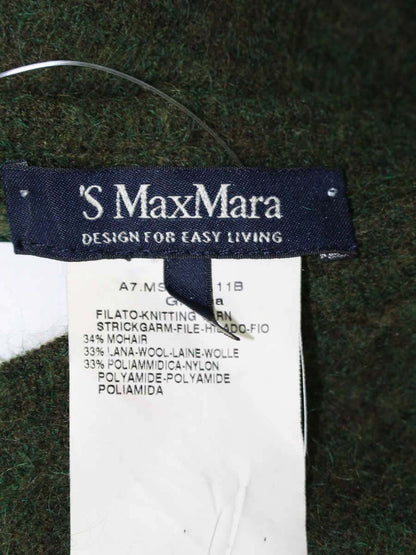 エスマックスマーラ カーディガン S グリーン モヘア ウール ITCG1V70FUFS