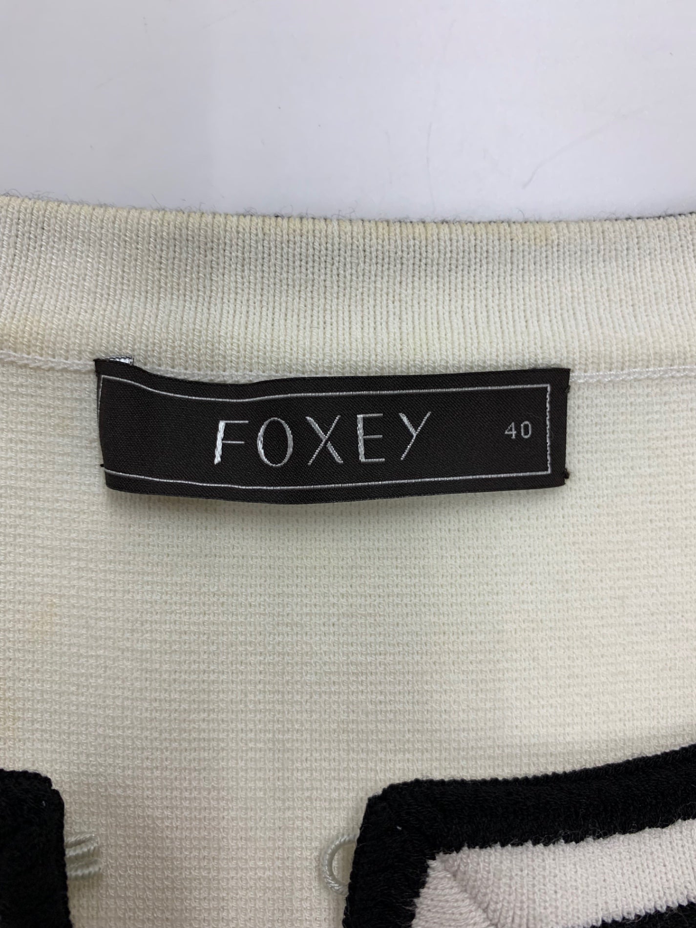 フォクシーブティック 27429 ジャケット 40 ホワイト ロゴプレート ITUU4LWCYK2T 【SALE】