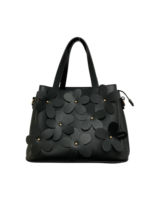 エムズグレイシー 194302 ハンドバッグ ブラック フェイクレザー 2WAY IT630O5KGE74