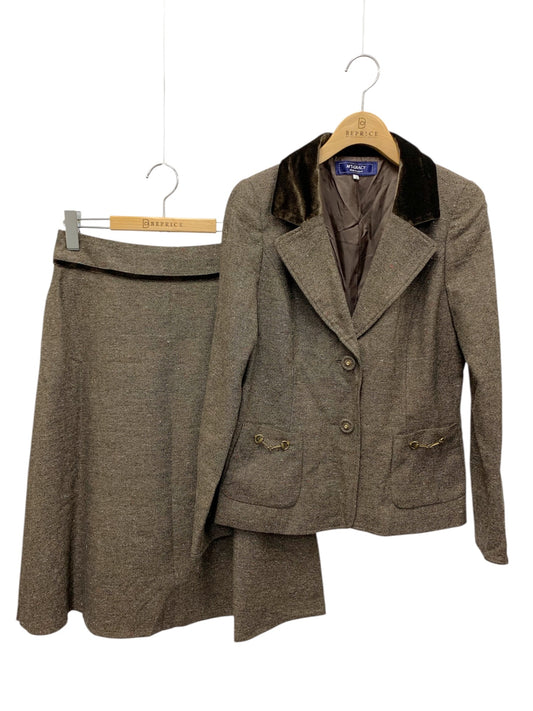 エムズグレイシー 0843 0863 スカートスーツ 38 ブラウン セットアップ ジャケット スカート IT1T15BSX1IO