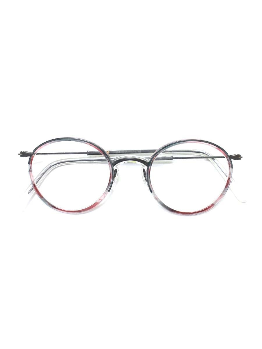 増永眼鏡 GMS-116＃47 メガネ マルチカラー/チャコール セルフレーム フルリム ボストン IT179HDRBE55
