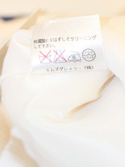 エムズグレイシー 624719 ジャケット 38 アイボリー ウール混 フリル 1B IT8Q3E3LB8FF