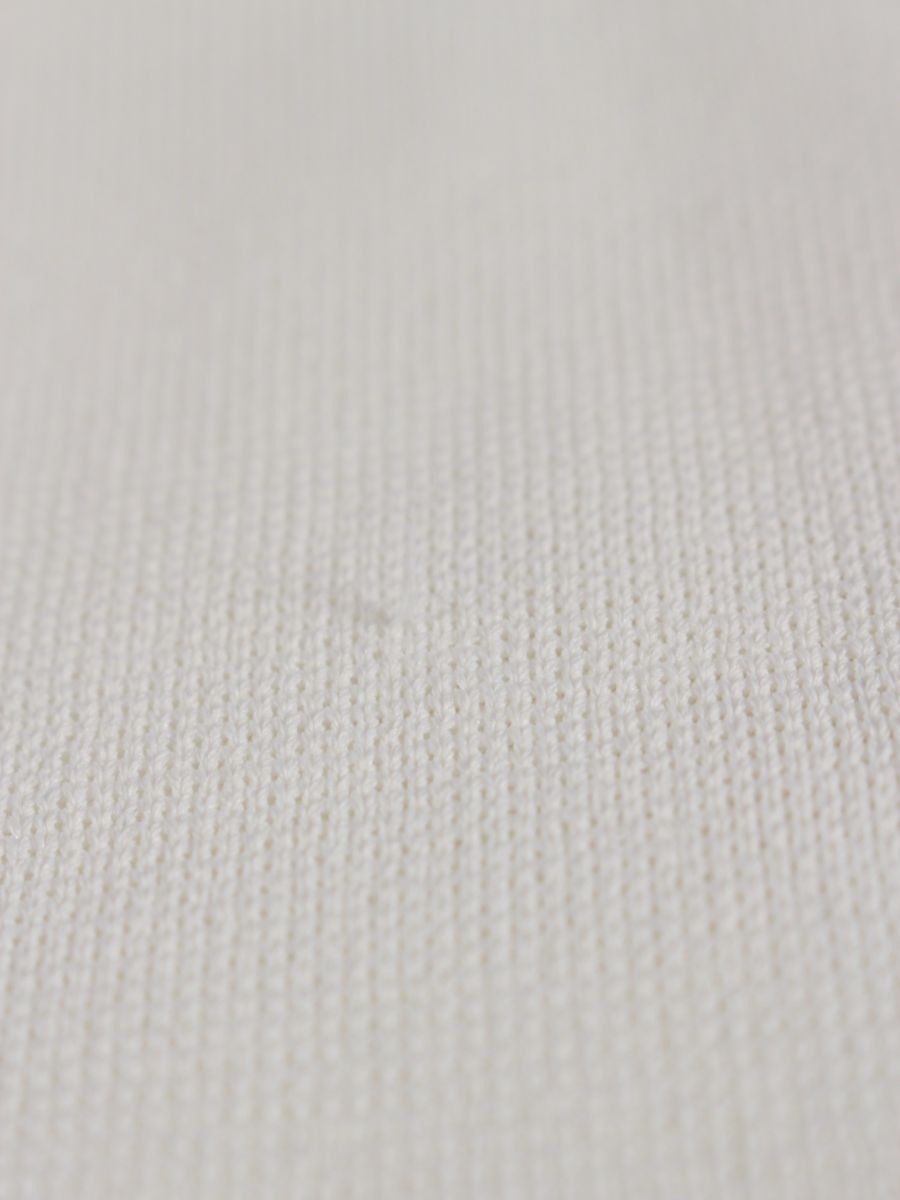 トゥービーシック W5F01-112-02 チュニック 40 ホワイト ニット センタージップ ITN1GLPNXCRC